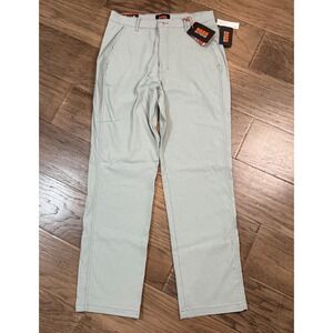 NWT Bass Outdoor Anywhere Pant Silver Blue Slim‎ Straight Women's Size 8